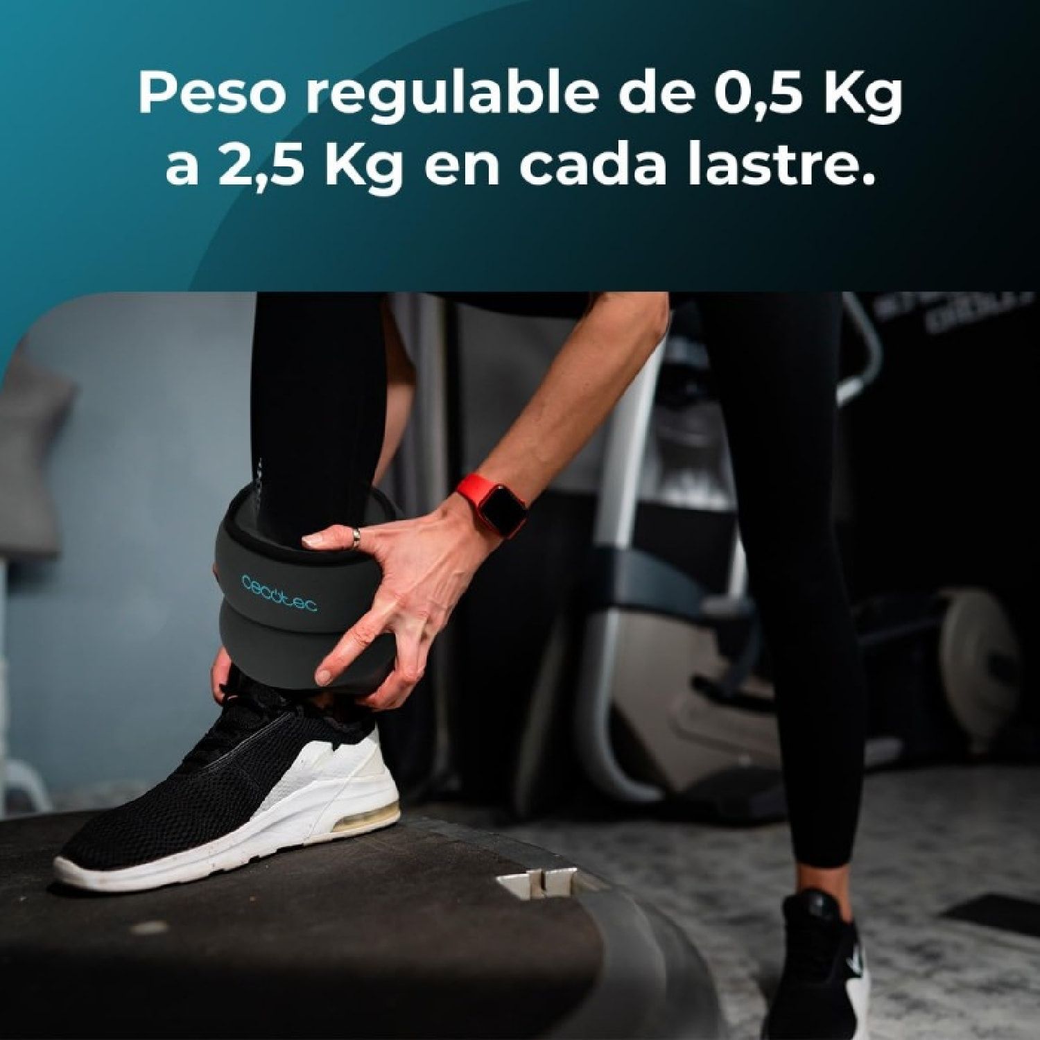 Cecotec Poids pour cheville et poignet Drumfit AnkelBell 1000 Neo