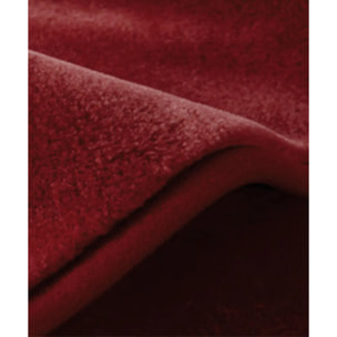 Coperta Plaid Rosso Granata in tinta unita con morbido pile di poliestere