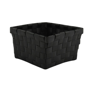 Panier de rangement 14x14x9cm Noir MSV