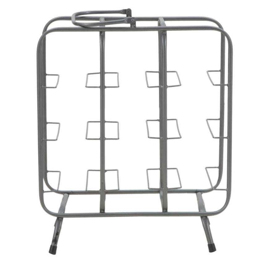 PORTABOTTIGLIE RACK QUADRATO (9 POSTI) OFFICINE 55 GRIGIO