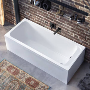 Baignoire droite VILLEROY ET BOCH Architectura acrylique avec pieds