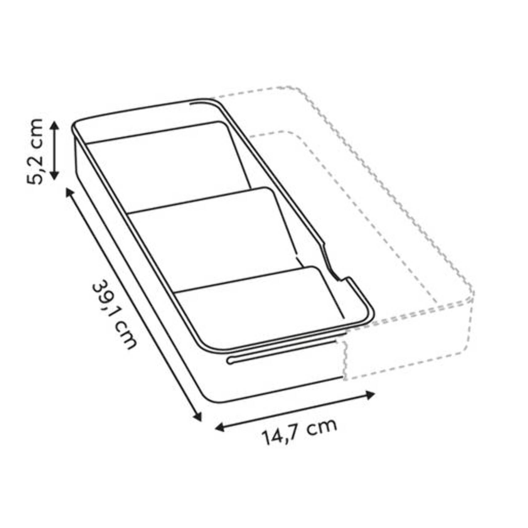 Rangement à épices extensible pour tiroir Neo gris