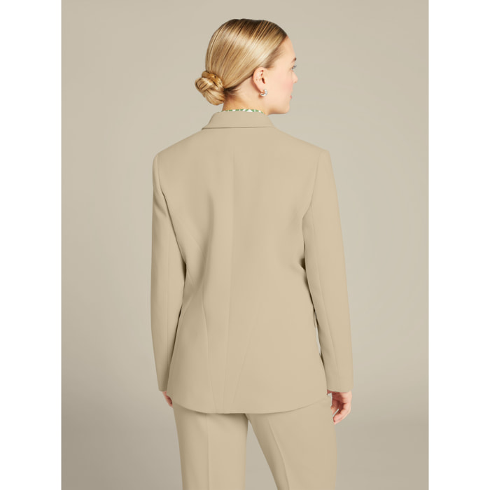 Elena Mirò - Giacca in cady color "greige" - Beige