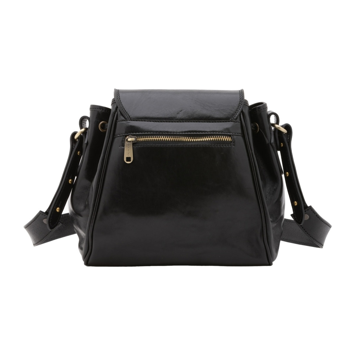 Borsa a secchiello da donna - Modello False - Vera pelle - 24.0 x 24.0 x 14.0 cm