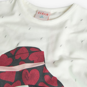 Camiseta punto elástico de niña -BCI