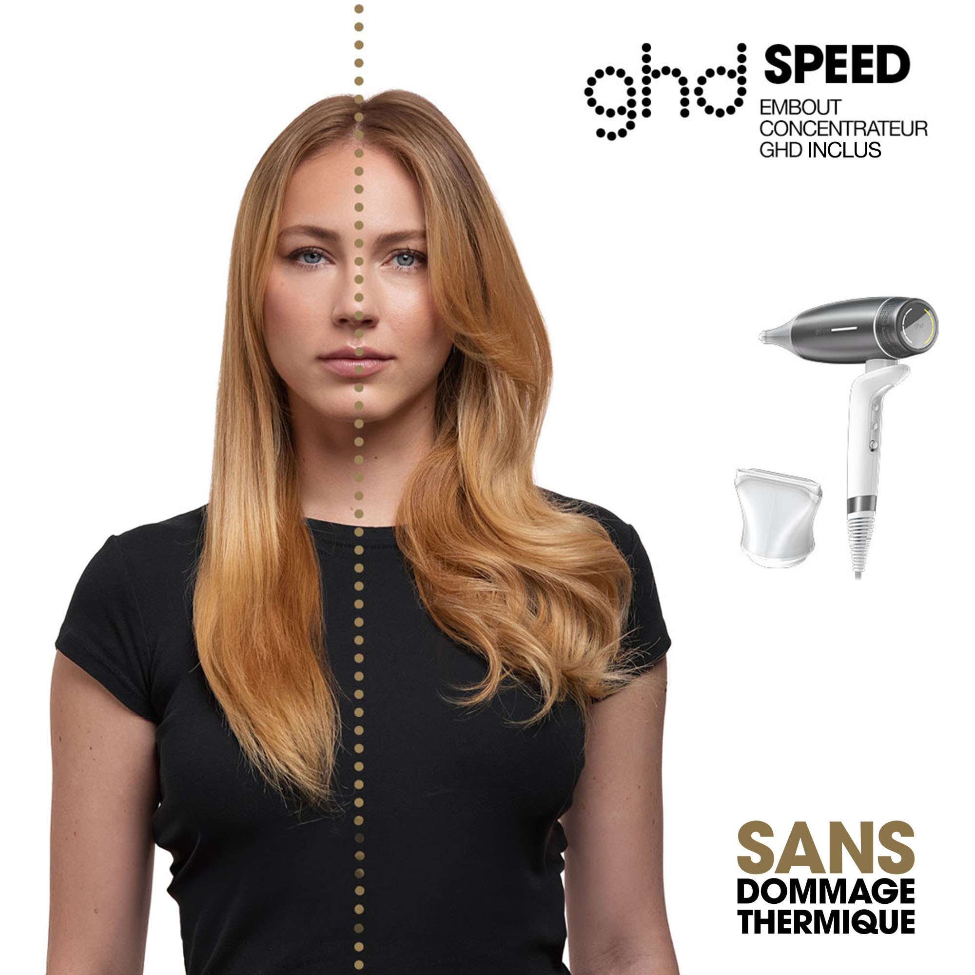 Sèche-cheveux ultra-rapide ghd speed blanc