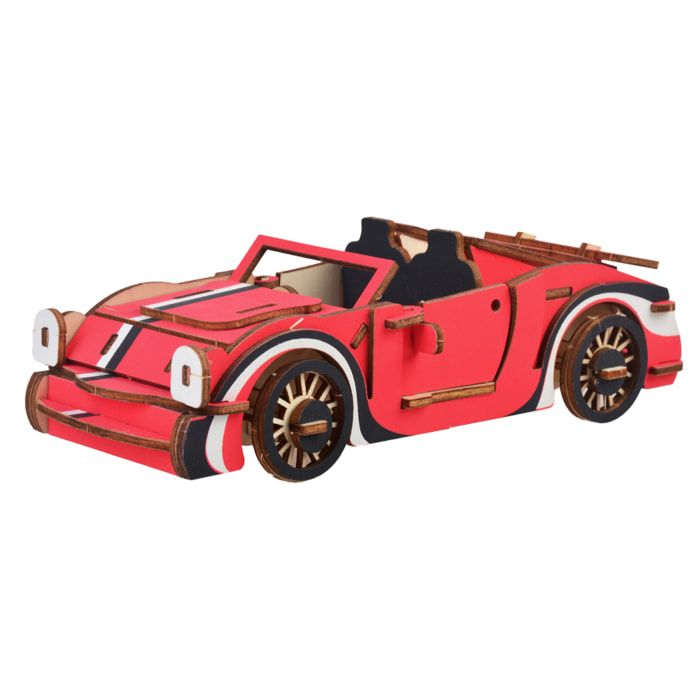 Maqueta 3D de madera. Carro de fuego. 54 piezas.