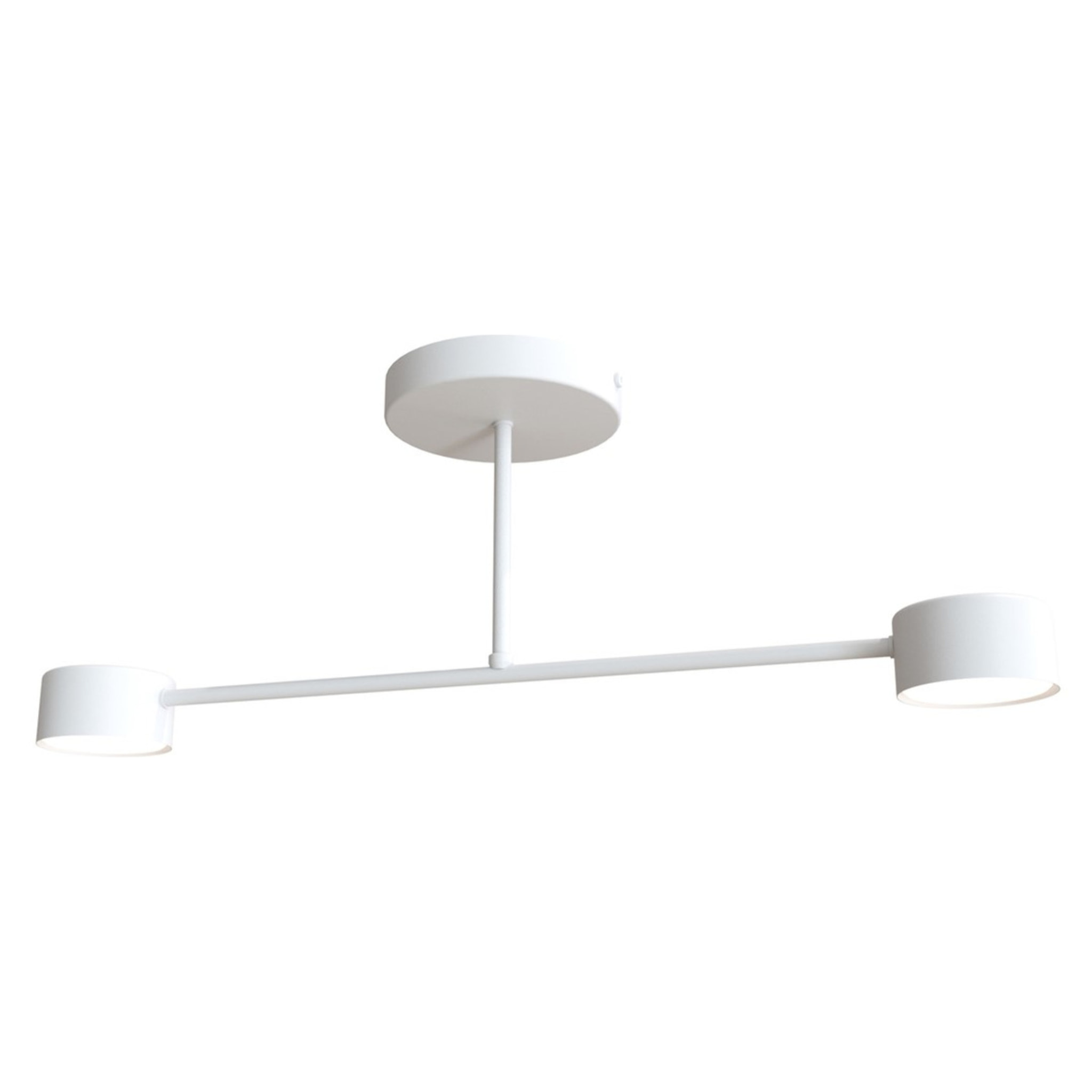 Lampada a sospensione Halo in acciaio bianco opaco