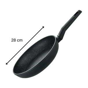 Lot de 2 poêles 24 cm et 28 cm Elo Granit Solution