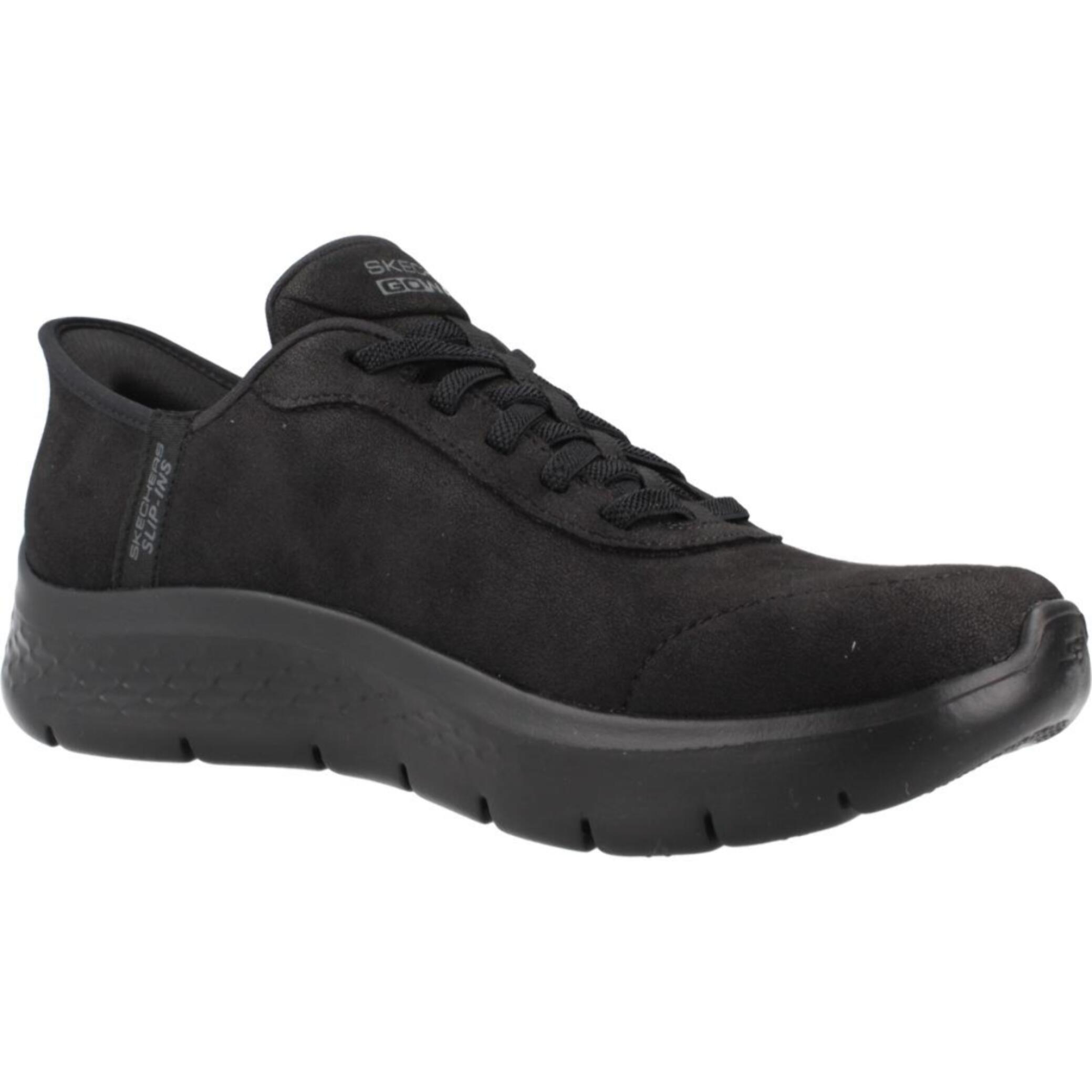 Sneakers De  Mujer Go Walk Flex - Mali Slip-ins Negro
