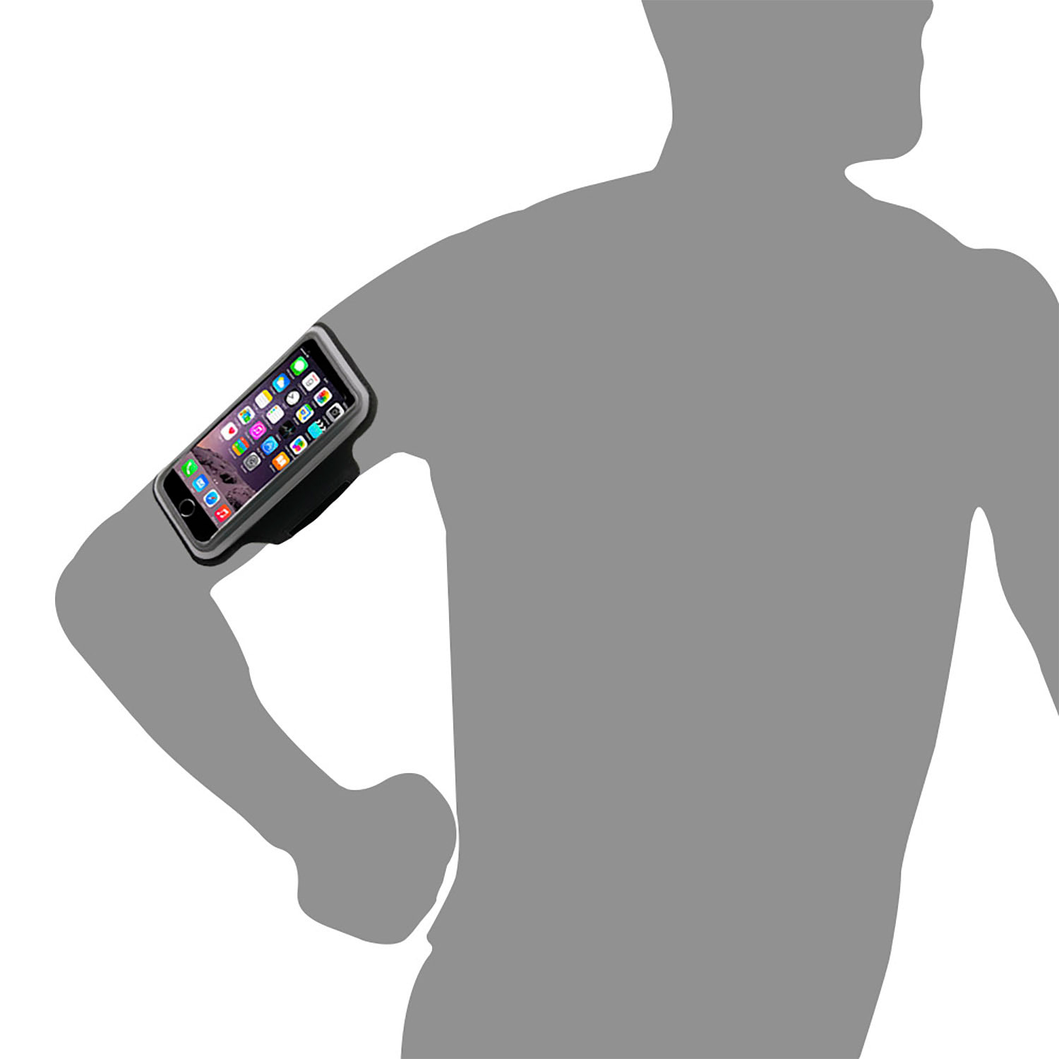 DAM BRACCIALE SPORT IPHONE 6/7/8/X 38x3x15 Cm. Colore nero