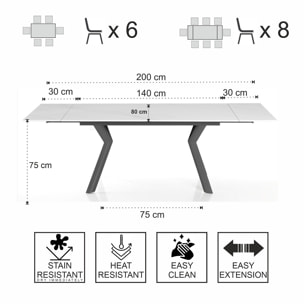 Tomasucci MOLLY 2 table extensible Blanc