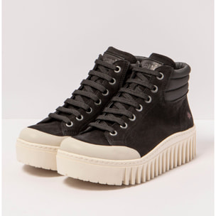 Botines 1532 NOBUCK-W BLACK-CREAM/BRIGHTON color Black-cream