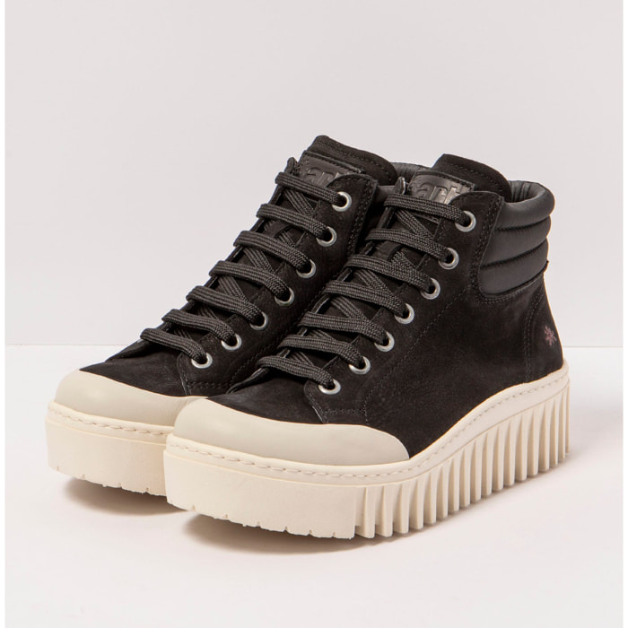 Botines 1532 NOBUCK-W BLACK-CREAM/BRIGHTON color Black-cream