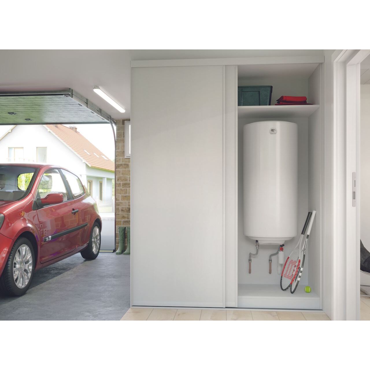 Chauffe-eau électrique Blindé Vertical mural standard - 200 L - THERMOR - 251085