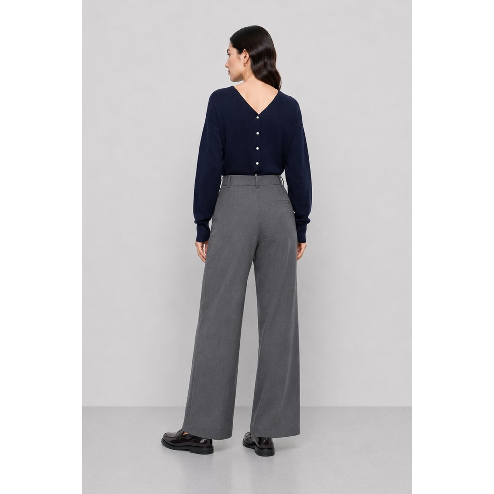 Kocca - Pantalone a portafoglio a vita alta con gamba ampia Donna