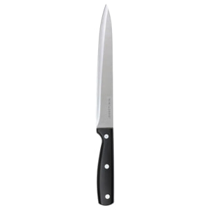 Couteau à trancher inox "Essentiel Black" lame 20cm