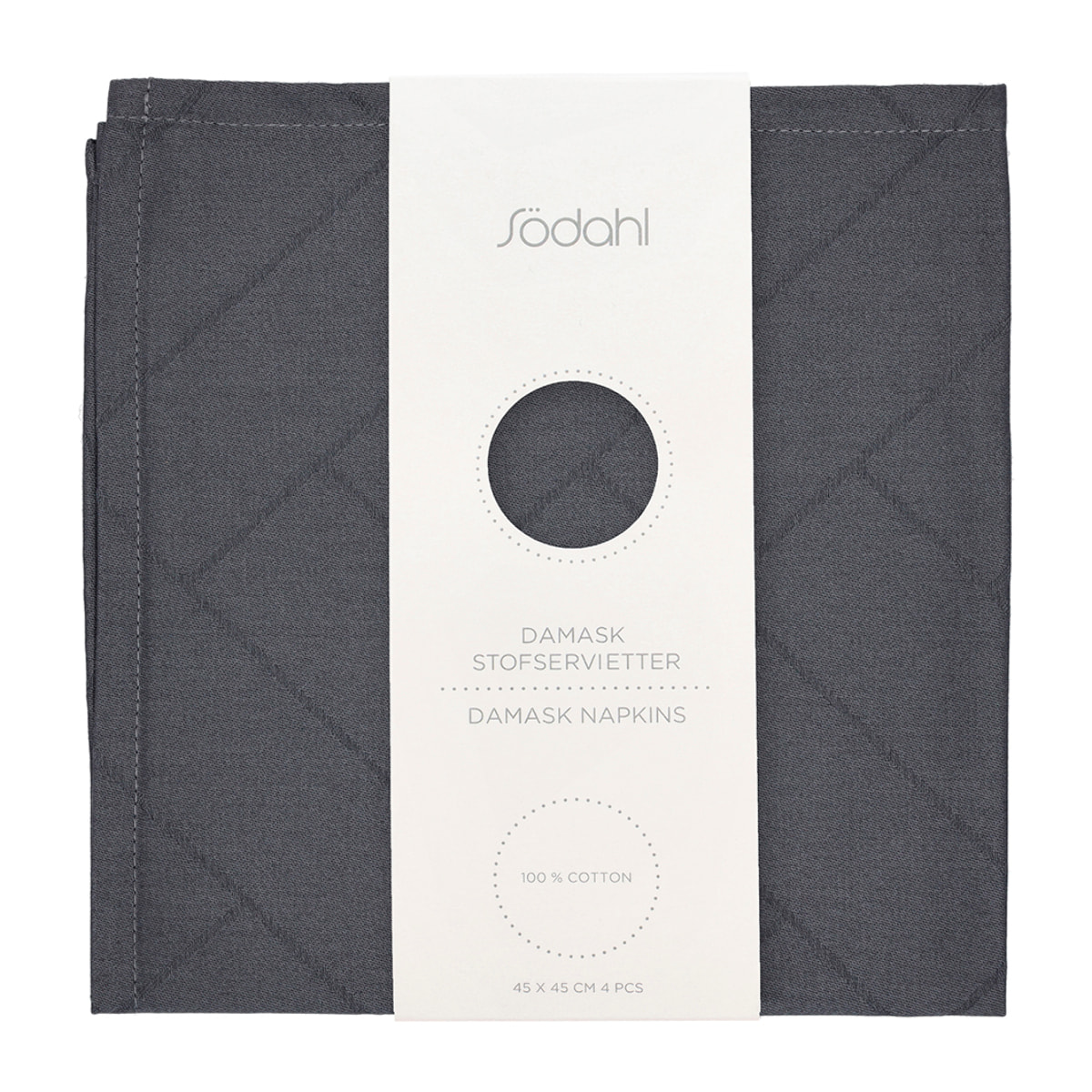 Set de 4 serviettes en tissu Tiles Damas