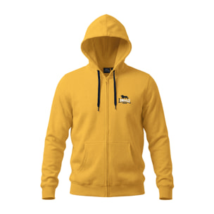 Felpa Uomo LONSDALE Cotone Felpato Full Zip Cappuccio