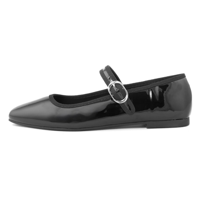 Ballerine Donna colore Nero-Altezza tacco:1cm