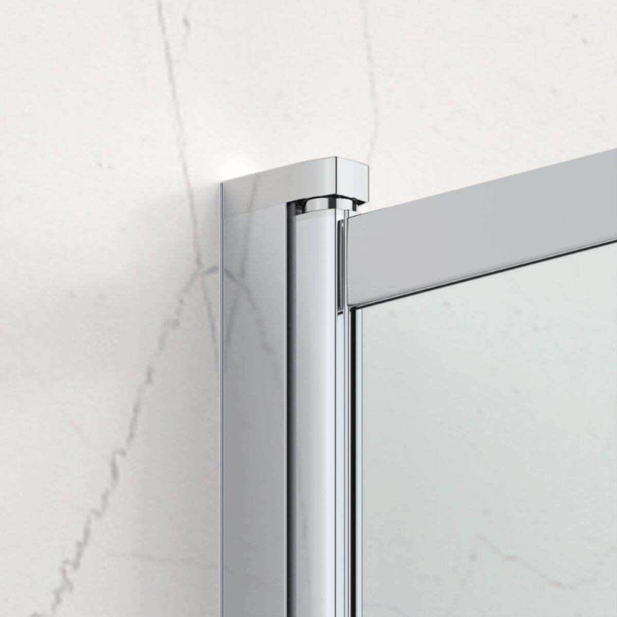 Swiss Aqua Technologies Vision 140x120 cm pare-baignoire coulissant en verre, traitement Easy Clean, chrome (SATVZVI120CRT)