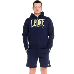 Felpa da uomo con cappuccio e zip Leone 1947 Apparel