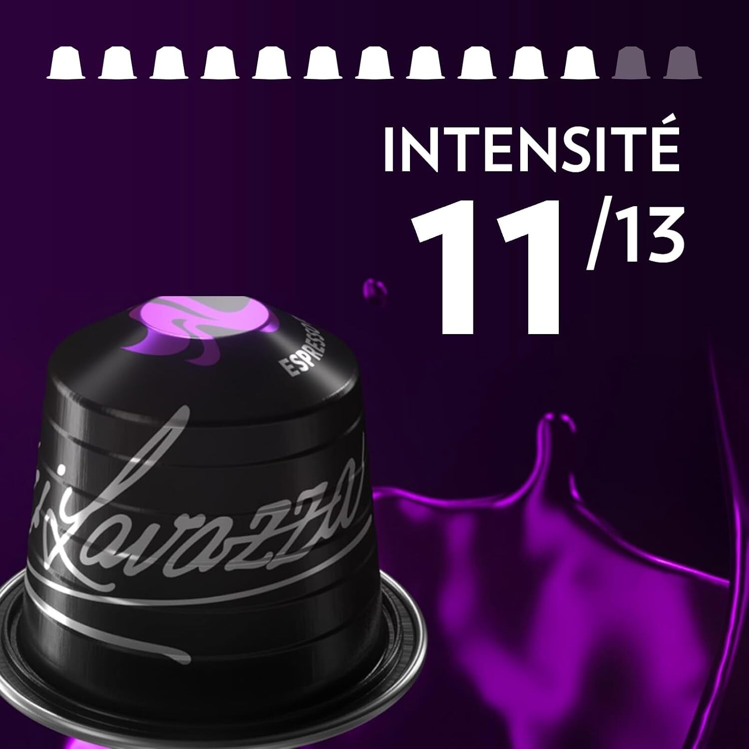 Intenso x10.  Capsules compatibles Nespresso en aluminium
