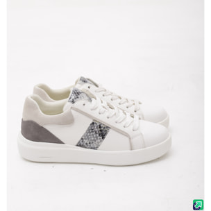 SNEAKERS PYTHON CHOCOLA' BIANCO/GRIGIO
