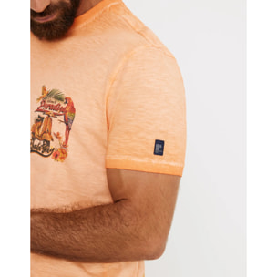 Camiseta Manga Corta Naranja - Vespa