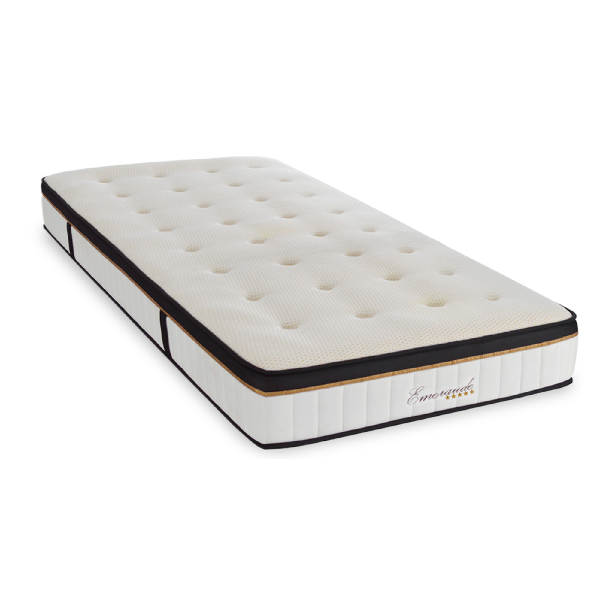 Matelas EMERAUDE | 1 Place | Mémoire de Forme - 24cm - Accueil moelleux, soutien ferme