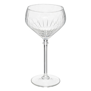 4 Verres à champagne striés 32CL