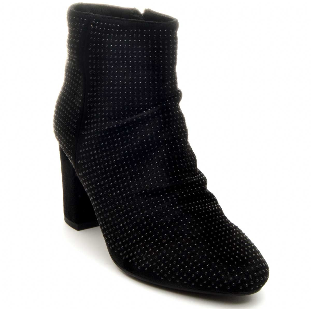Botín De Tacón - Negro - Altura: 8 Cm