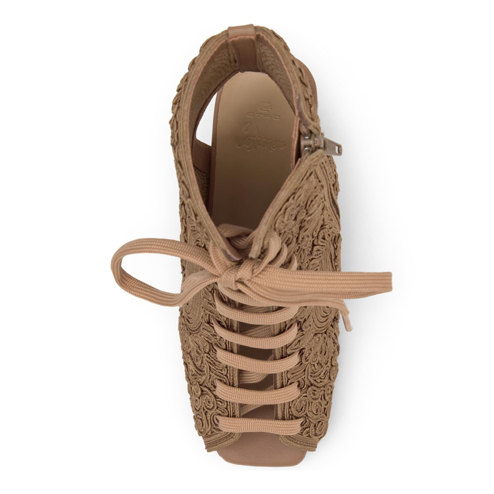 Sandalia abotinada Bertina en cordela de rayón by ETRO