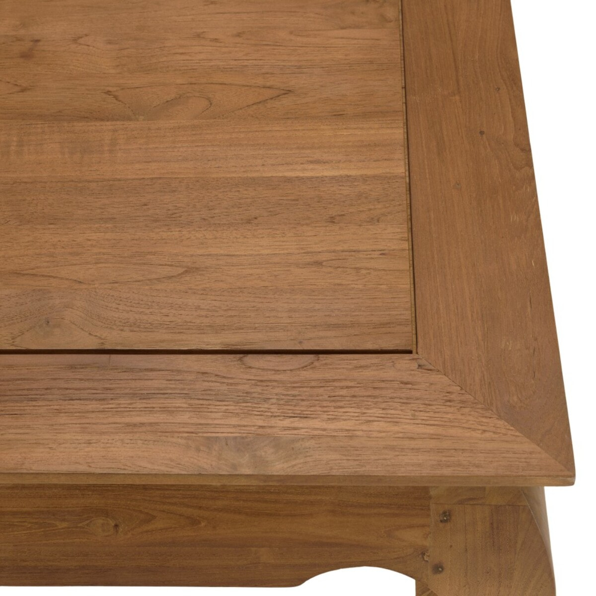 SIXTINE - Table opium 120x120cm en bois de teck recyclé massif