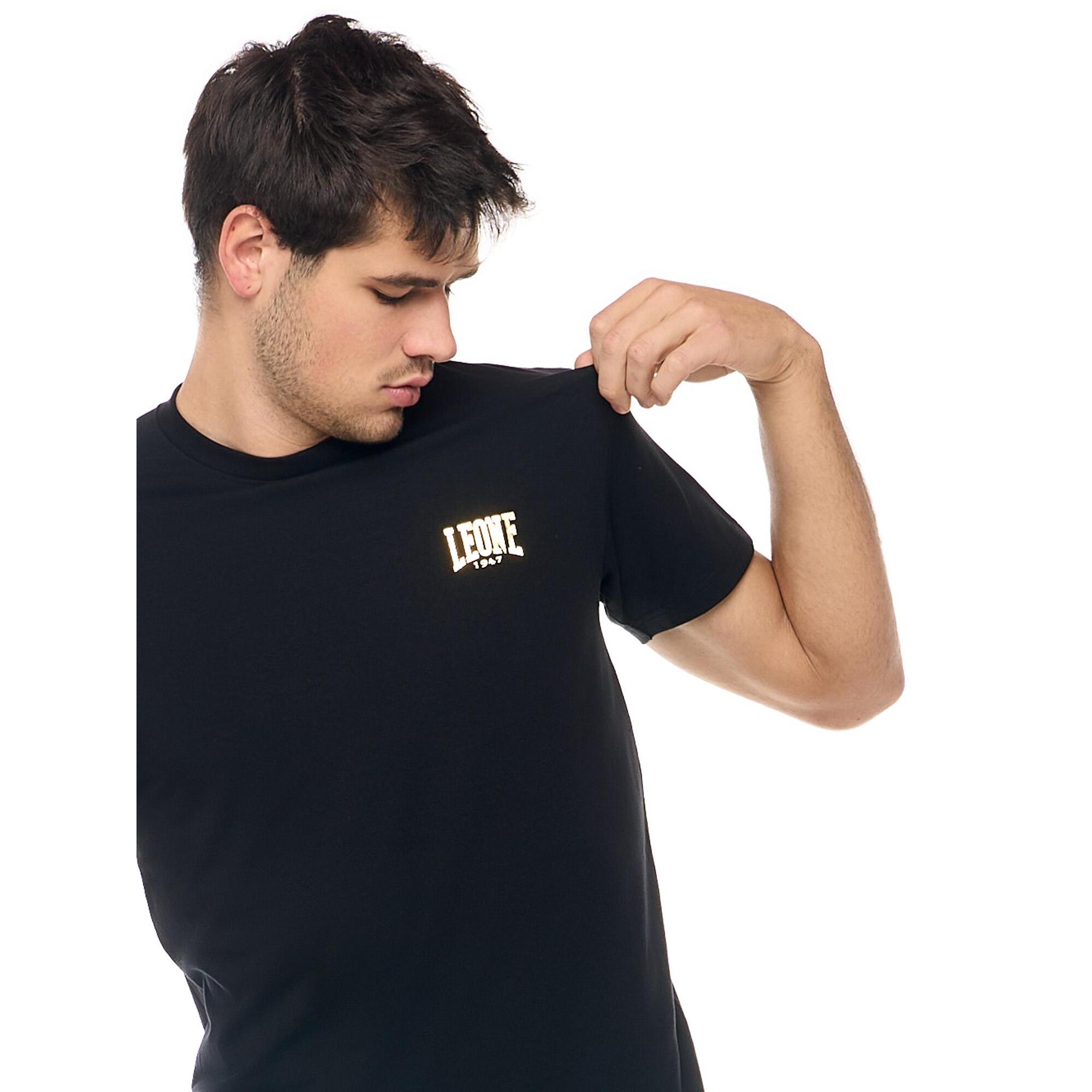 T-shirt a maniche corte in cotone Leone New Gold