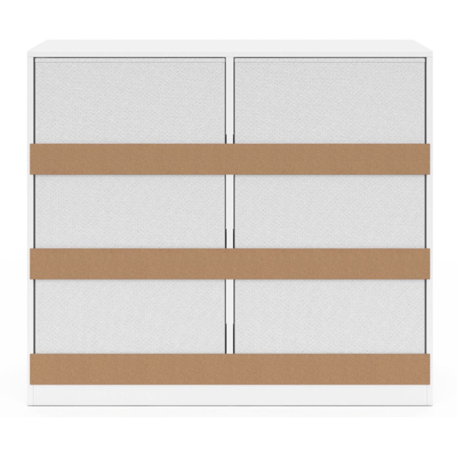 Commode Uma 6 tiroirs blanc