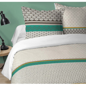Parure Housse De Couette 3pcs Coton 57fils Loxa