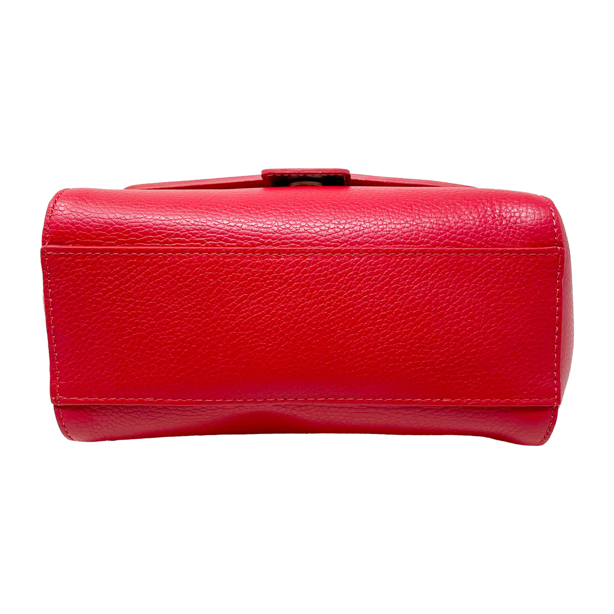 Chicca Borse - Borsa a Mano Donna in Vera Pelle - Colore Rosso