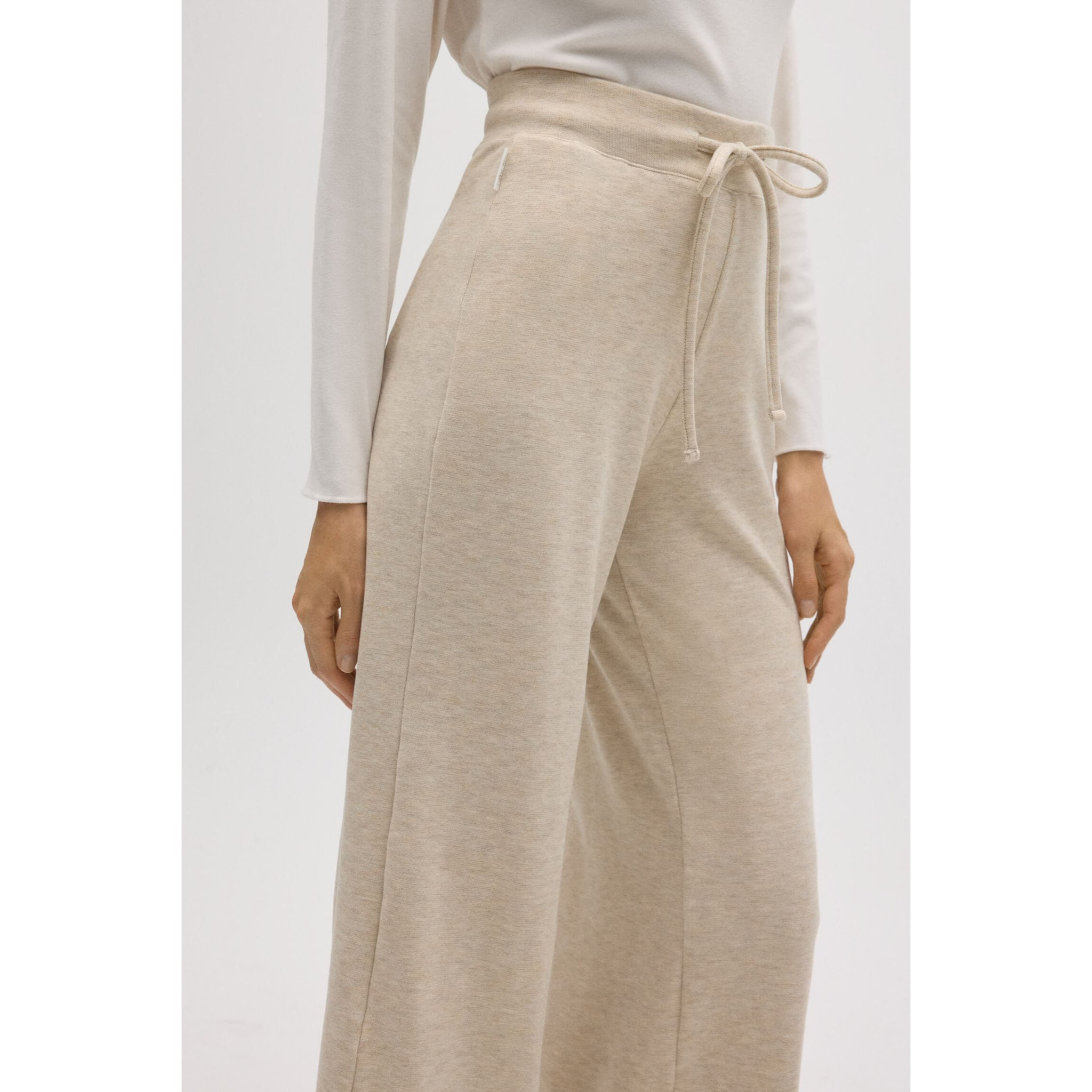 Pantaloni dritti color avorio extra comodi