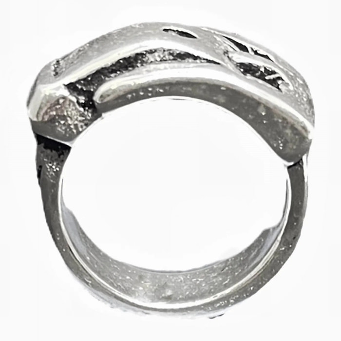 Anillo Hebilla plata chapado