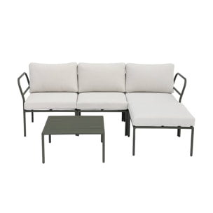 Salon de jardin modulable aluminium 4 places ARCADIA