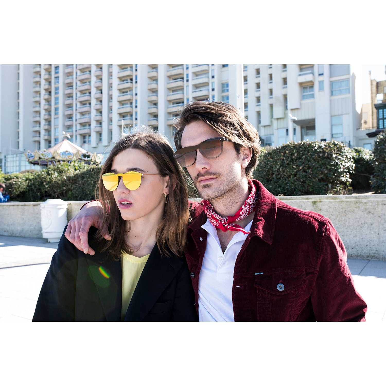 Gafas de sol OCEAN SOCOA - Carey mate / Planas doradas revo