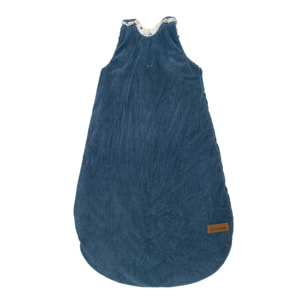 Gigoteuse bébé chaude sans manches en velours - Bleu
