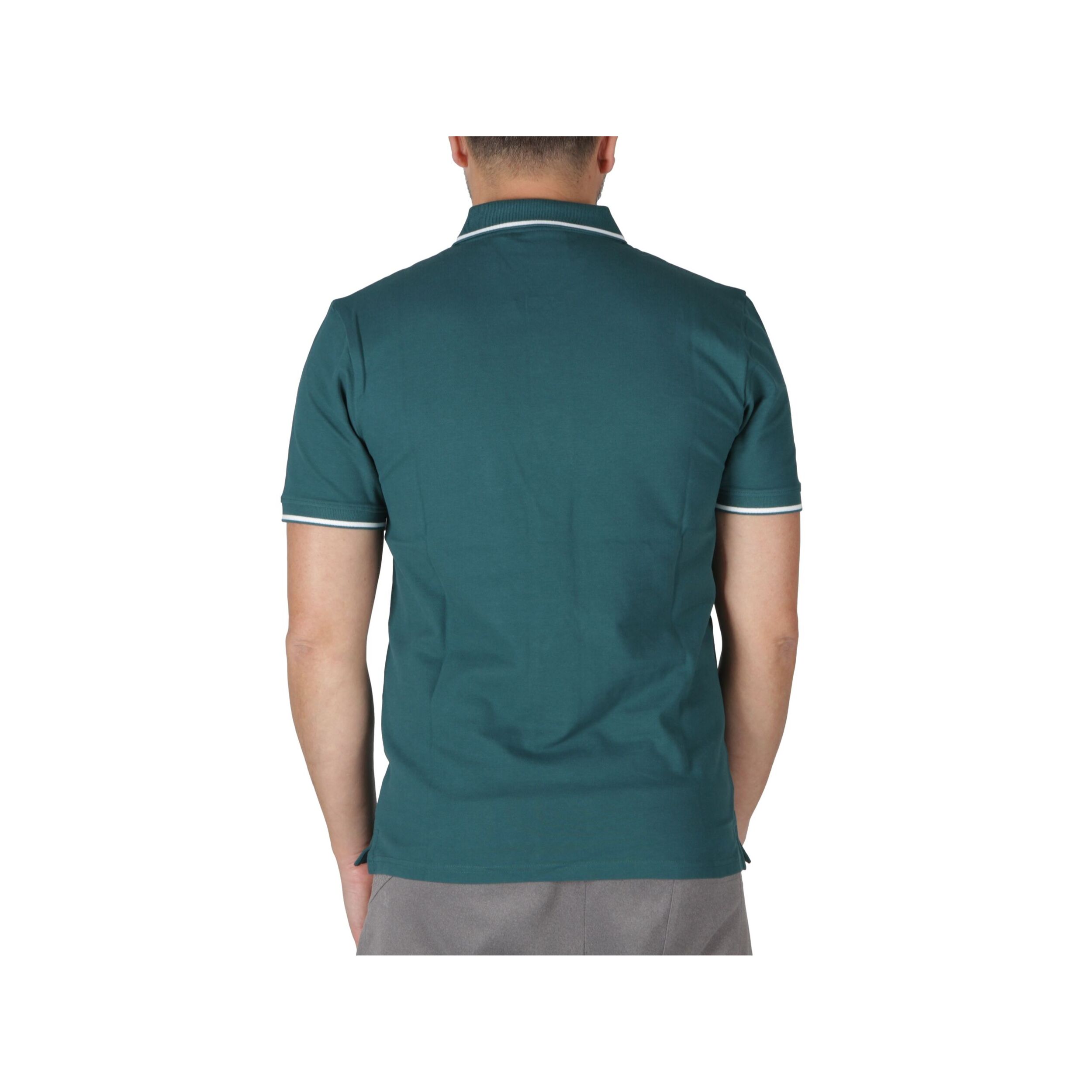 Polo Lyle & Scott Tipped Polo Shirt Malachite Green White Verde