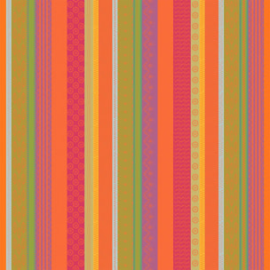 Nappe pur coton motif jacquard multicolore Mille broderies samba