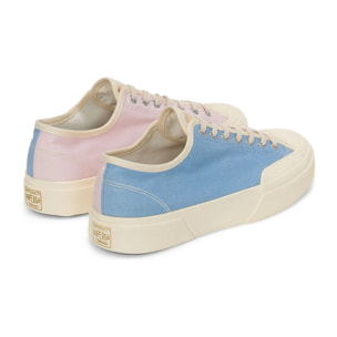 Le Superga Uomo Donna 2432 Works Low Cut Multi-Color Denim Yarn Dyed