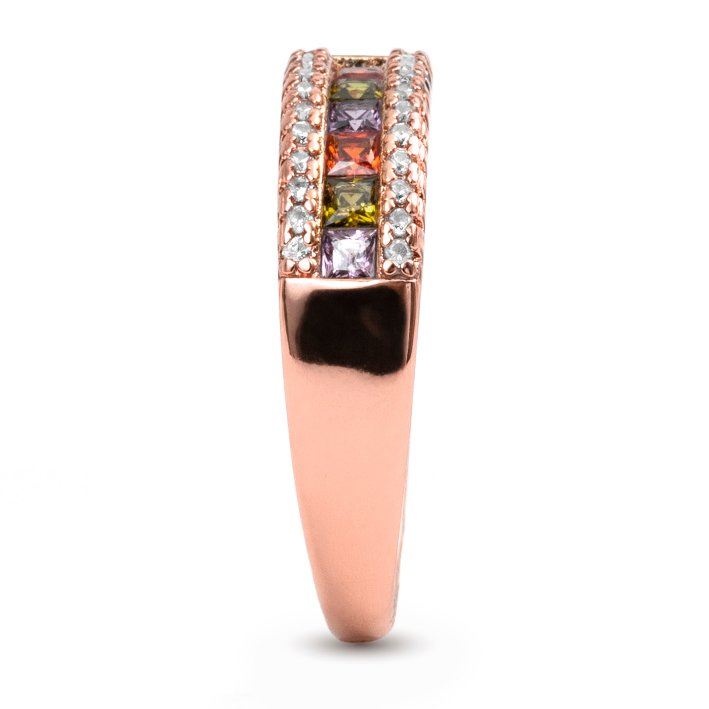 Anillo Saikpo acabado oro rosa 18k