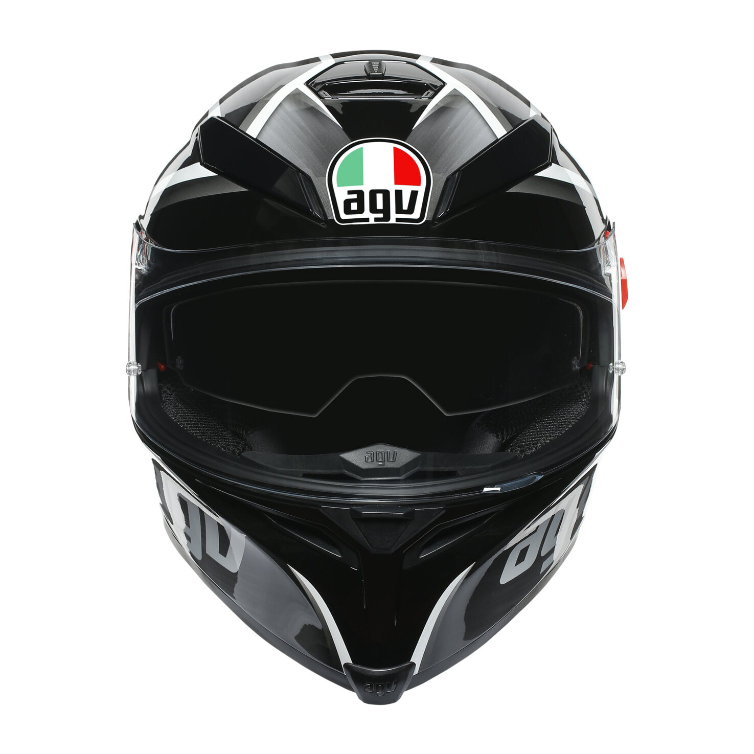 CASCO K5 S MPLK TEMPEST BLACK/SILVER AGV