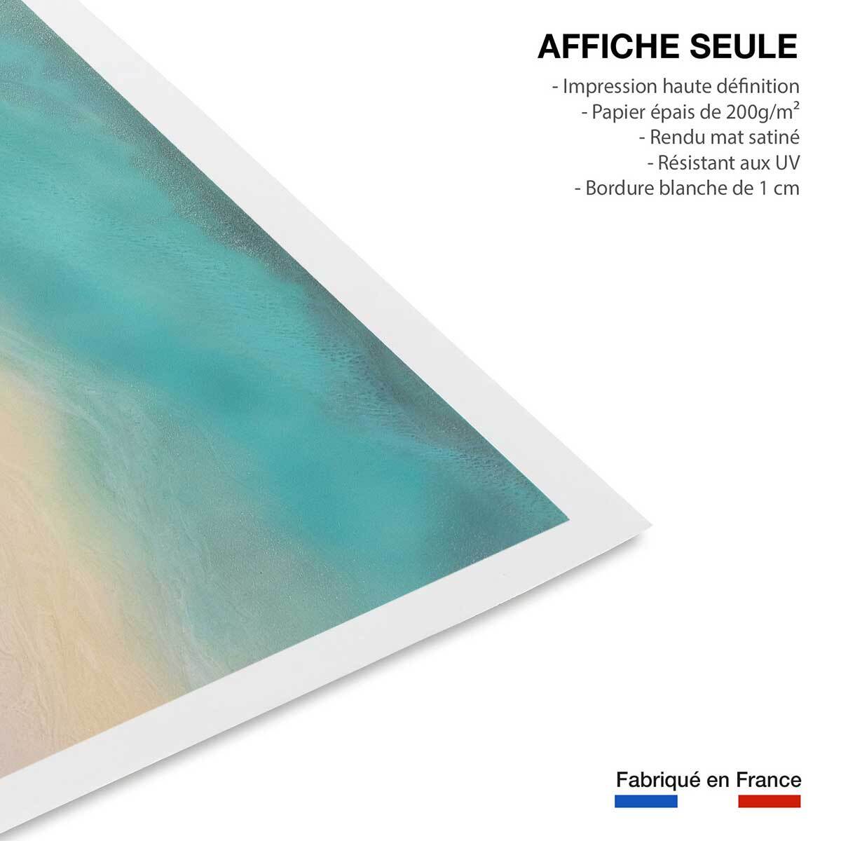 Poster abstrait seaside Affiche seule