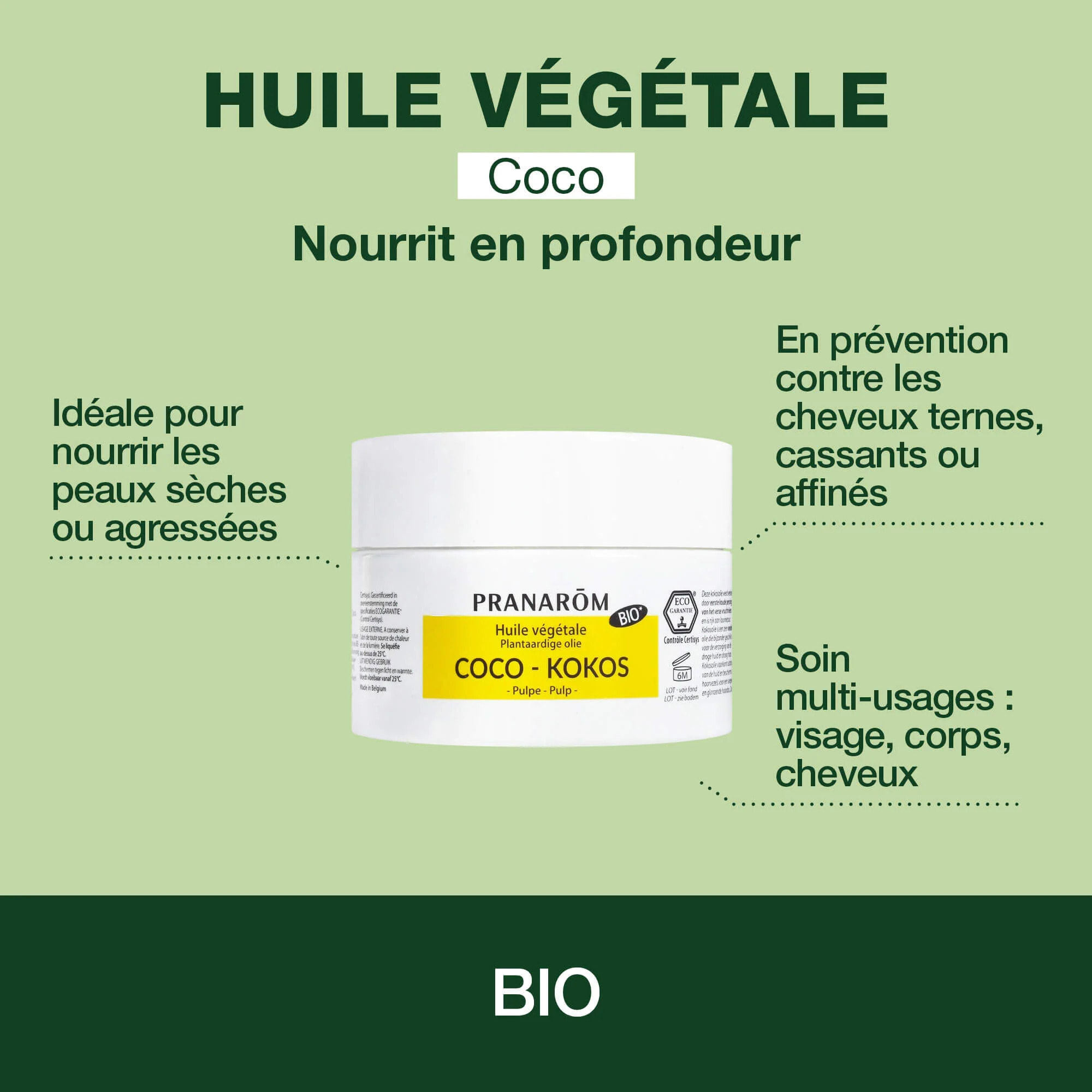 Pranarom - Huile Végétale de Coco - Bio - 100 ml